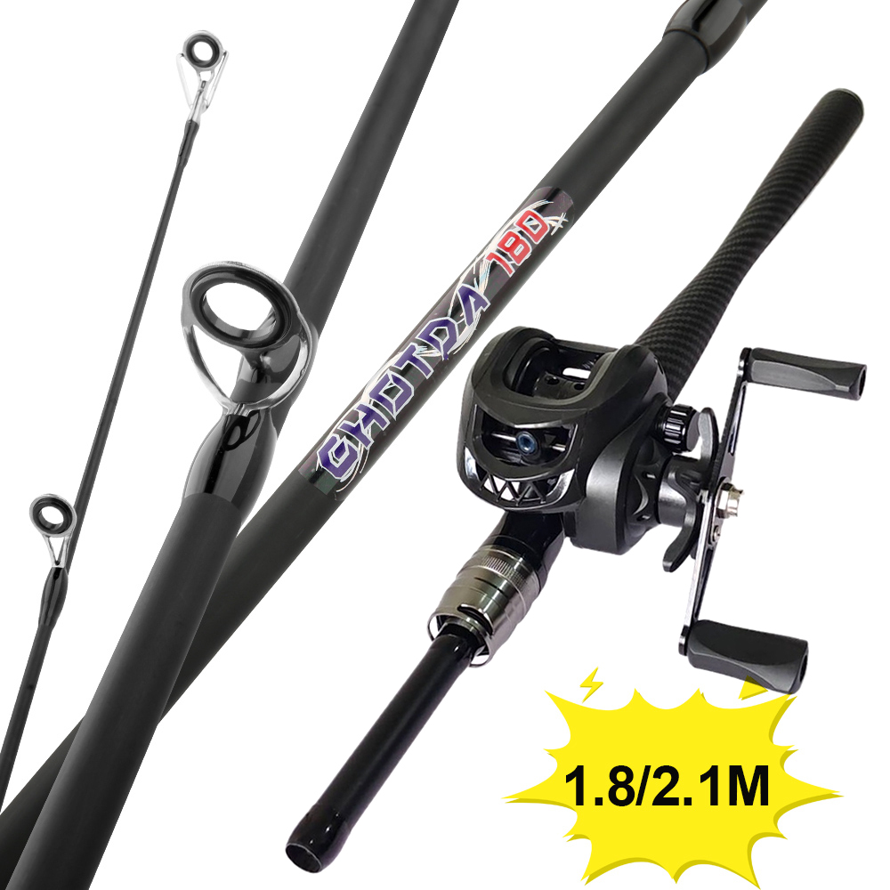 Fishing Rod Combo - 釣りセット ベイトキャスティング ルアーロッド＆リールセット ルアーウェイト 3-18g 高品質
