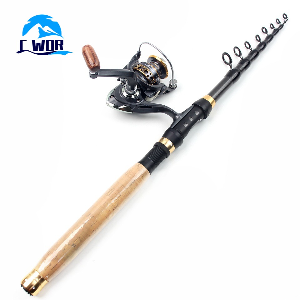 超短いポータブル伸縮式釣り竿とスピニングリールコンボ、海釣り - Fishing Rod Travel のレビューと価格