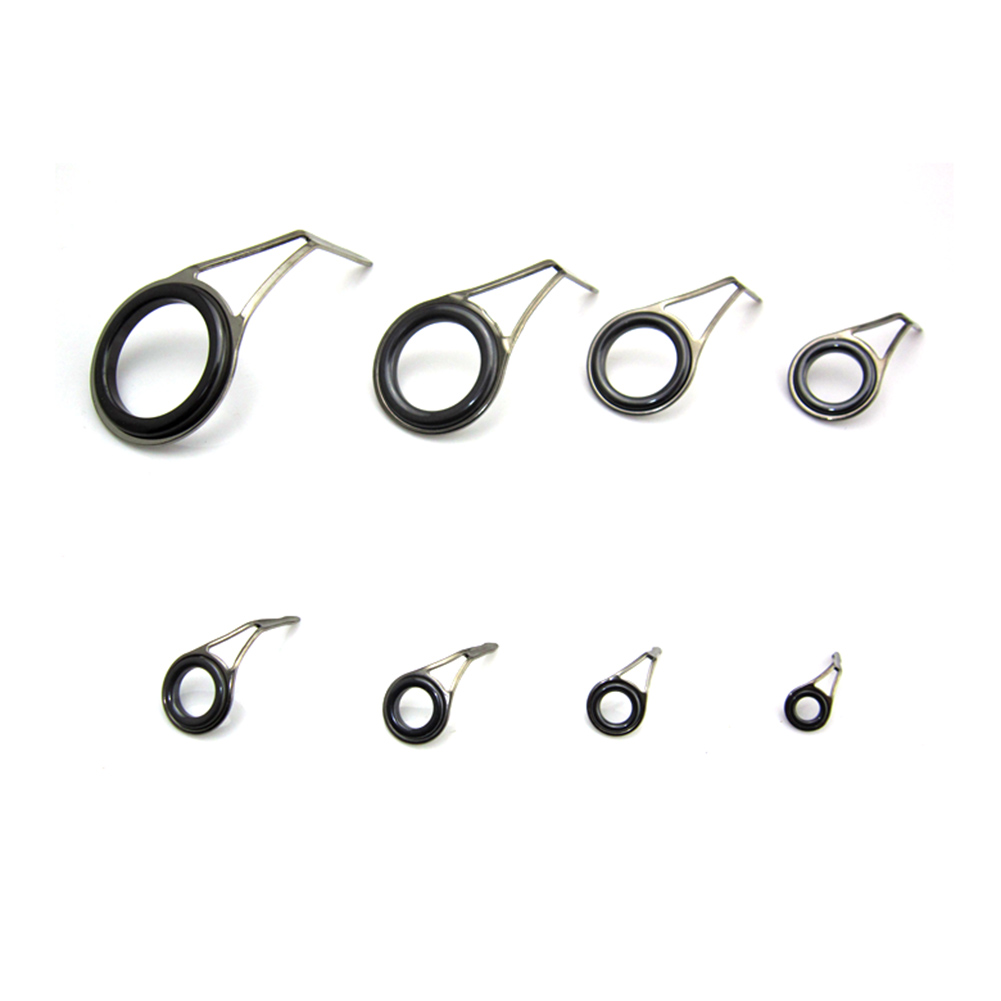 8個入り釣り竿ガイドリング、耐摩擦セラミック製釣り竿先端リン - Fishing Rod Guide Replacement のレビューと価格