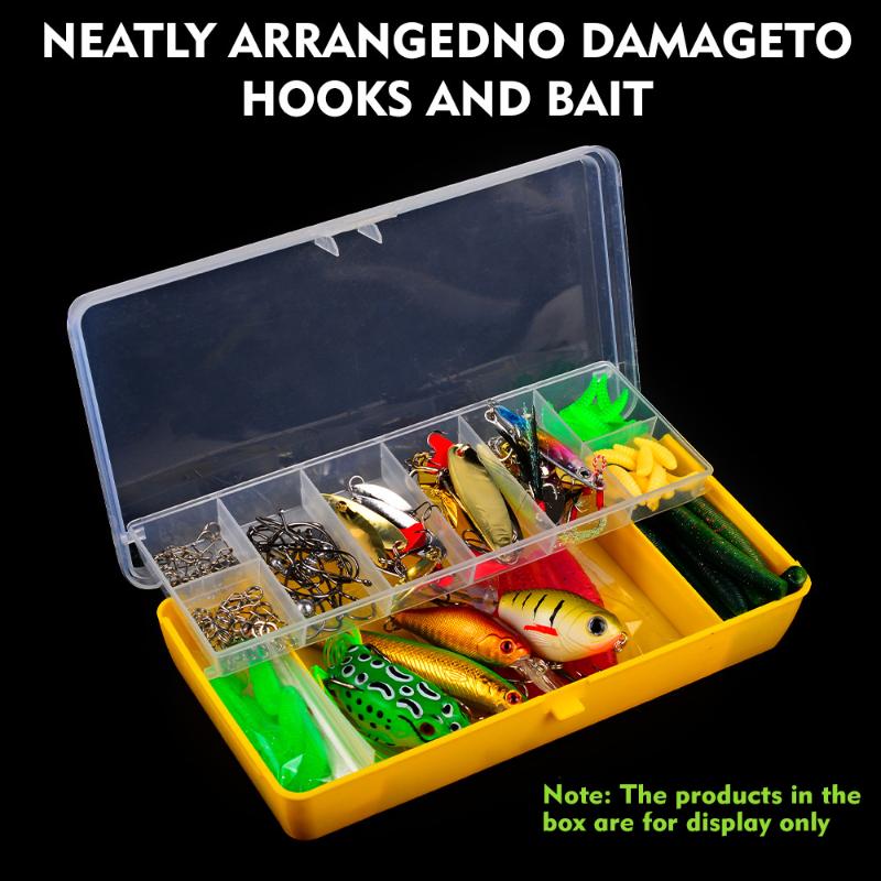 二重層餌容器釣具ボックスポータブルオーガナイザーボックスコン - Fishing Rod Case のレビューと価格