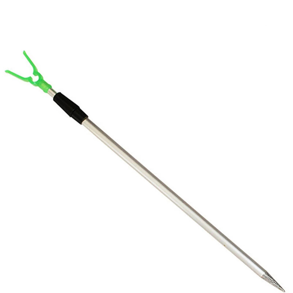伸縮式アルミ合金2段ブラケットポールラックスタンド釣り竿ホル - Fishing Rod Casting のレビューと価格