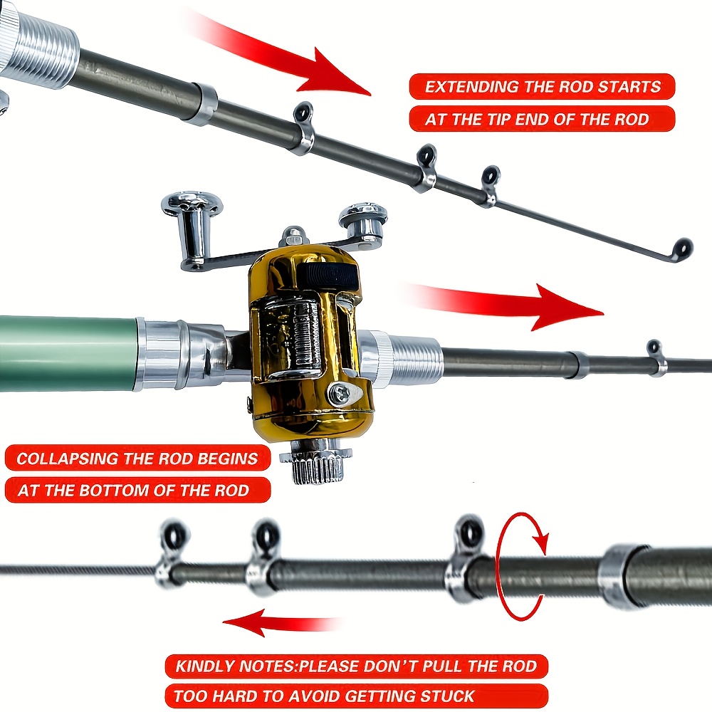 ポケットアイスフィッシングロッド＆リールコンボセット ペン型 - Fishing Rod Ice のレビューと価格